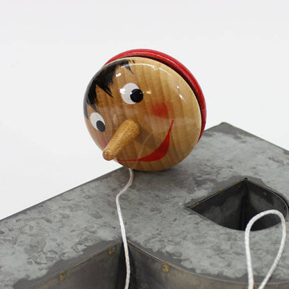 Pinocchio Wooden Yo-Yo, Handmade, Vintage